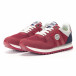 Ανδρικά κόκκινα αθλητικά παπούτσια Montefiori it250118-19 3