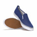 Ανδρικά μπλε sneakers slip-on με τζιν εφέ it240418-10 4