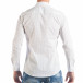 Ανδρικό λευκό πουκάμισο Oxford με S μοτίβο it050618-17 4