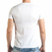 Ανδρική λευκή κοντομάνικη μπλούζα Just Relax il140416-26 3
