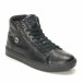Ανδρικά μαύρα sneakers Montefiori it141016-13 3