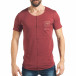 Ανδρική κόκκινη κοντομάνικη μπλούζα Breezy tsf020218-7 2