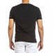 Ανδρική μαύρη κοντομάνικη μπλούζα Made in Italy it240621-7 3