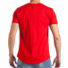 Ανδρική κόκκινη κοντομάνικη μπλούζα SAW tsf290318-33 3