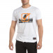 Ανδρική λευκή κοντομάνικη μπλούζα Givova 5293 it040621-18 2