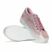 Γυναικεία ροζ sneakers με εφέ πέρλας it230418-12 4