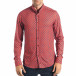 Ανδρικό κόκκινο πουκάμισο Mario Puzo tsf270917-15 2