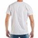 Ανδρική λευκή κοντομάνικη μπλούζα με πριντ παπαγάλο tsf250518-6 3