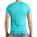 Ανδρική γαλάζια κοντομάνικη μπλούζα Just Relax il140416-48 3