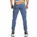 Ανδρικό γαλάζιο παντελόνι cargo jogger 8200 tr270421-3 3