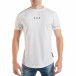 Ανδρική λευκή κοντομάνικη μπλούζα 304 tsf250518-60 2