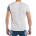 Ανδρική λευκή κοντομάνικη μπλούζα με πριντ φοίνικα tsf250518-28 3