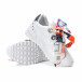 Γυναικεία λευκά αθλητικά παπούτσια από οικολογικό δέρμα με κορδόνια από σατέν it240118-8 5