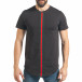 Ανδρική μαύρη κοντομάνικη μπλούζα FM it290118-110 2