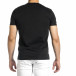 Ανδρική μαύρη κοντομάνικη μπλούζα Breezy tr150521-4 4