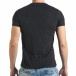 Ανδρική μαύρη κοντομάνικη μπλούζα Just Relax il140416-42 3