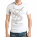 Ανδρική λευκή κοντομάνικη μπλούζα Lagos il140416-67 2