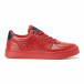 Ανδρικά κόκκινα sneakers Montefiori it200917-20 2