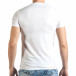 Ανδρική λευκή κοντομάνικη μπλούζα Just Relax il140416-28 3