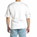 Ανδρική λευκή κοντομάνικη μπλούζα Oversize tr150521-9 4
