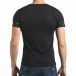 Ανδρική μαύρη κοντομάνικη μπλούζα Lagos il140416-62 3