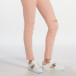 Γυναικεία λευκά sneakers από οικολογικό δέρμα με χρυσές λεπτομέρειες  it240118-36 2