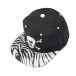 Ανδρικό μαύρο καπέλο με νεκροκεφαλή  it050618-73 2