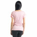 Γυναικεία ροζ κοντομάνικη μπλούζα με πριντ il080620-3 3