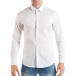 Ανδρικό λευκό πουκάμισο Oxford με Y μοτίβο it050618-19 2