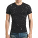Ανδρική μαύρη κοντομάνικη μπλούζα Lagos il140416-56 2