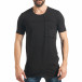 Ανδρική μαύρη κοντομάνικη μπλούζα Breezy tsf020218-21 2