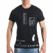 Ανδρική μαύρη κοντομάνικη μπλούζα SAW tsf290318-57 2