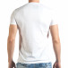 Ανδρική λευκή κοντομάνικη μπλούζα Just Relax il140416-45 3