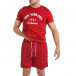Ανδρική κόκκινη κοντομάνικη μπλούζα Hey Boy it040621-8 4