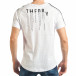 Ανδρική λευκή κοντομάνικη μπλούζα Madmext tsf020218-41 3