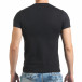Ανδρική μαύρη κοντομάνικη μπλούζα Just Relax il140416-29 3