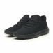 Ανδρικά αθλητικά παπούτσια ελαφρύ μοντέλο All Black it041119-4 2