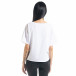 Γυναικεία λευκή κοντομάνικη μπλούζα Loose fit il080620-11 3
