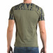 Ανδρική πράσινη κοντομάνικη μπλούζα Lagos il120216-33 3