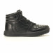 Ανδρικά μαύρα sneakers Flair it020617-4 2