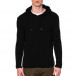 Ανδρικό μαύρο πουλόβερ με κουκούλα 6371 tr240921-8 2