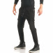 Ανδρικό μαύρο παντελόνι jogger ChRoy it181116-23 4