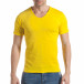 Ανδρική κίτρινη κοντομάνικη μπλούζα Enjoy it030217-13 2