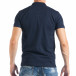 Ανδρική μπλε polo shirt με έμβλημα it050618-47 4