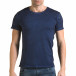 Ανδρική γαλάζια κοντομάνικη μπλούζα Lagos il120216-4 2