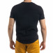 Ανδρική μαύρη κοντομάνικη μπλούζα Clang tr080520-38 3