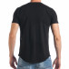Ανδρική μαύρη κοντομάνικη μπλούζα Breezy tsf290318-24 3