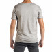 Ανδρική γκρι κοντομάνικη μπλούζα Duca Homme it010720-27 3