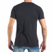 Ανδρική μαύρη κοντομάνικη μπλούζα με σχέδιο it260318-186 4