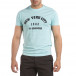 Ανδρική γαλάζια κοντομάνικη μπλούζα Hey Boy it040621-9 2